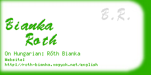 bianka roth business card