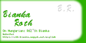 bianka roth business card